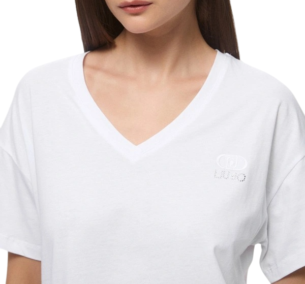 Футболка с V-образным вырезом женская / Белый / 40