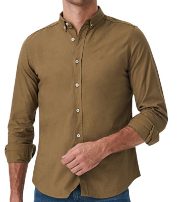 Рубашка классическая мужская / Хаки / 50