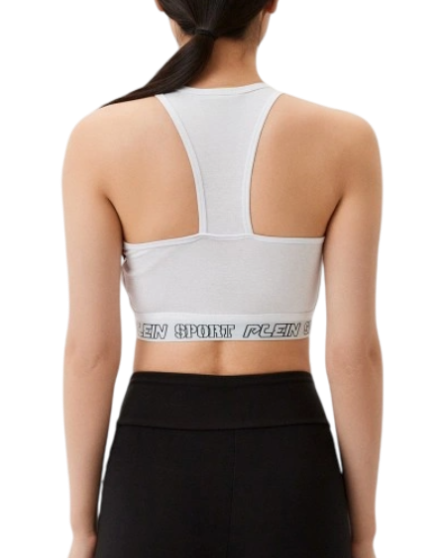 Топ спортивный с логотипом женский / Белый / 46