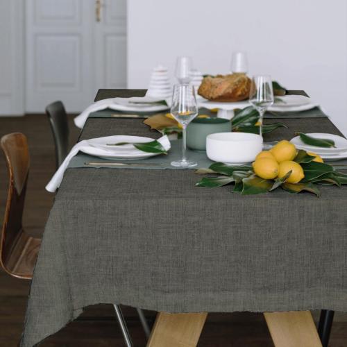 Фото Скатерть из рогожки, 145х220