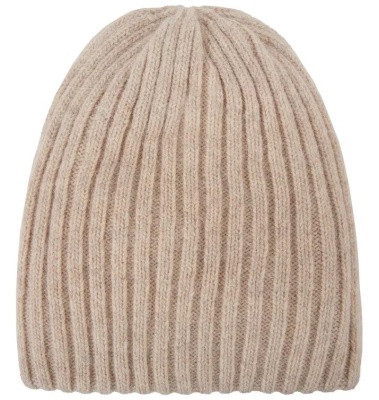 Шапка с шерстью женская / Бежевый / 56