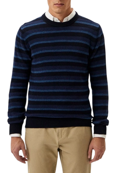 Джемпер из шерсти мужской / Синий / 46