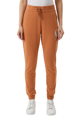 Брюки джоггеры с логотипом женские / Персиковый / 44