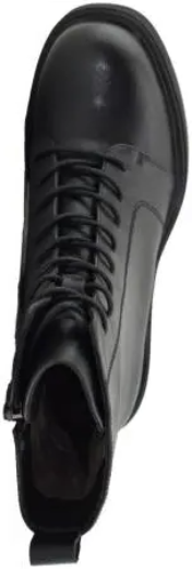 Ботильоны кожаные женские / Черный / 40