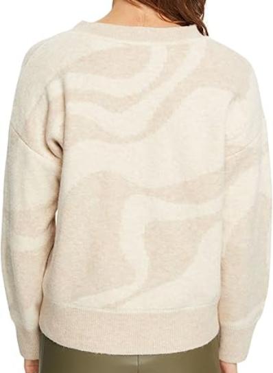 Джемпер с принтом женский / Бежевый / 50