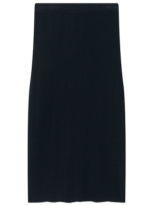 Юбка-карандаш трикотажная женская / Черный / 38