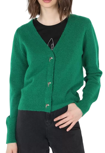 Фото Кардиган однотонный женский