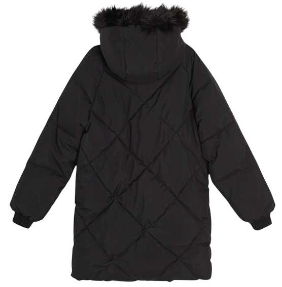 Куртка удлиненная для девочки / Черный / 140
