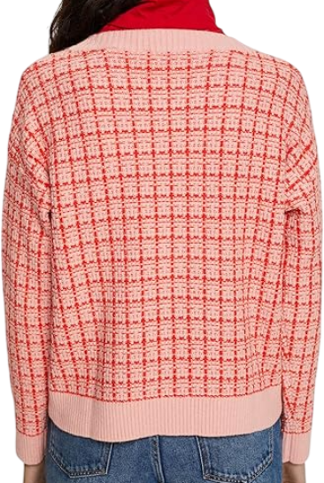 Джемпер с принтом женский / Коралловый / 42