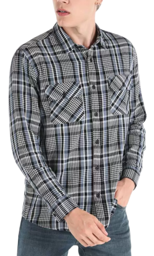 Фото Рубашка в клетку мужская