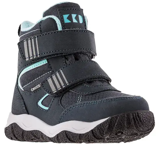 Ботинки из экокожи для мальчика / Тёмно-синий / 25