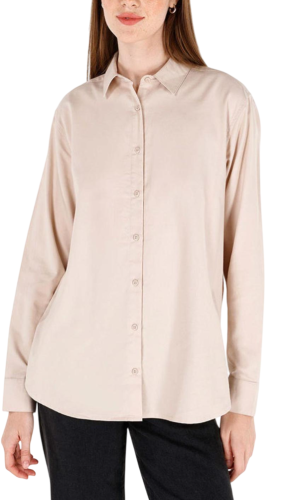 Фото Рубашка однотонная женская