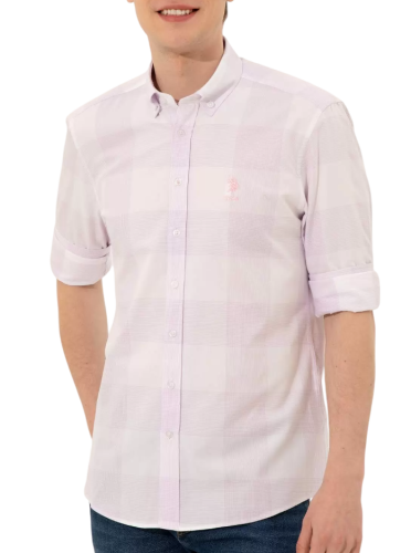 Фото Рубашка в клетку мужская