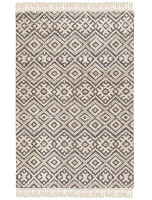 Ковер из хлопка, 160х230 см / Синий / 160х230