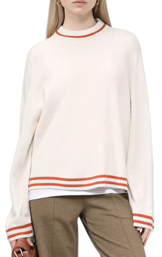 Фото Пуловер с принтом женский