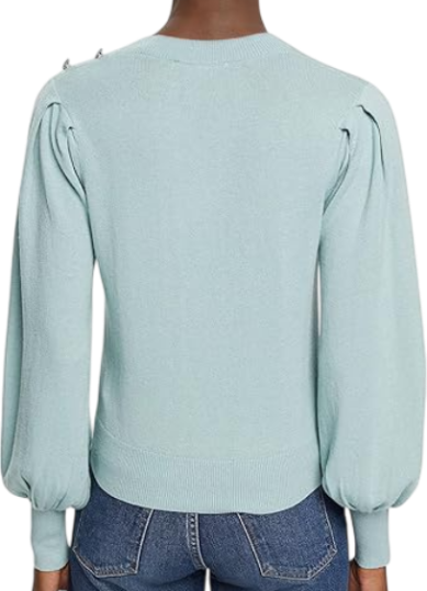 Джемпер приталенного кроя женский / Бирюзовый / 46
