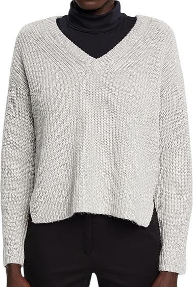 Джемпер с фактурной вязкой женский / Серый / 50