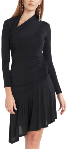 Фото Платье-мини с длинным рукавом женское