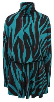 Платье-мини с длинным рукавом женское / Зеленый / 42