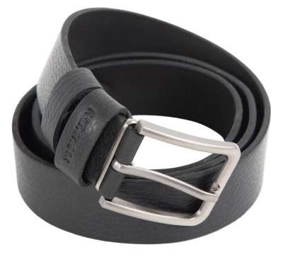 Ремень из кожи мужской / Черный / XL