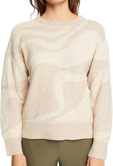 Джемпер с принтом женский / Бежевый / 50