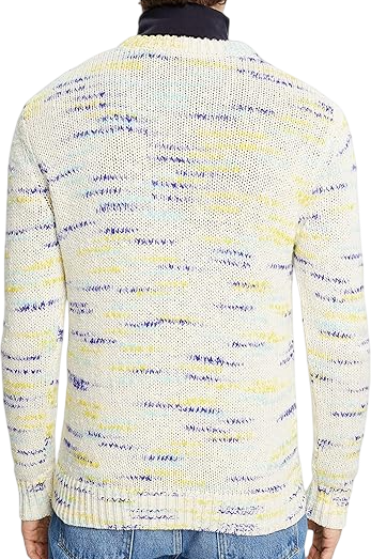 Пуловер с принтом мужской / Белый / 48