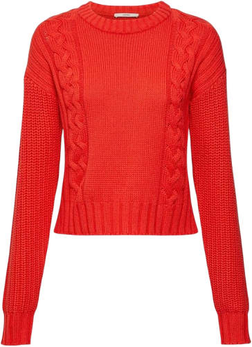 Фото Джемпер с фактурным узором женский