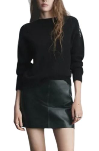 Фото Джемпер со стразами женский