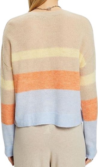 Джемпер в полоску женский / Бежевый / 40