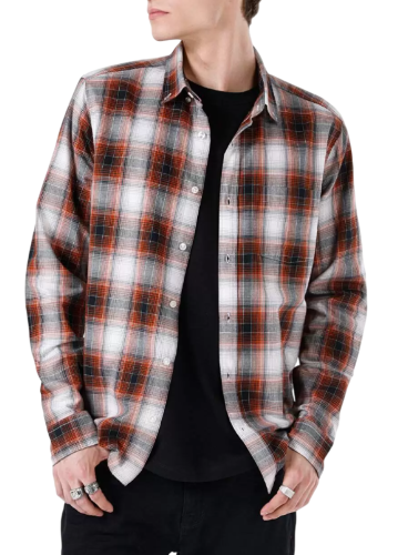 Фото Рубашка с длинным рукавом мужская