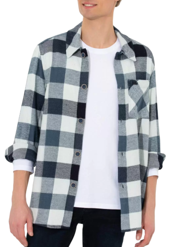 Фото Рубашка в клетку мужская