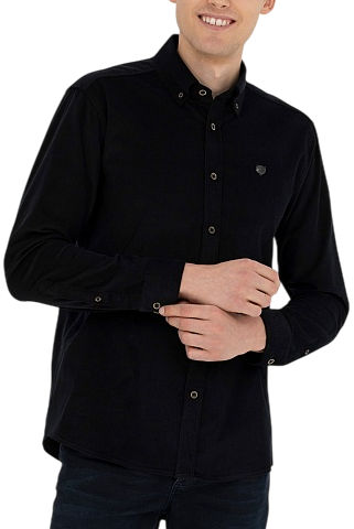 Рубашка вельветовая мужская / Тёмно-синий / 52