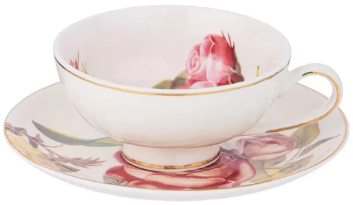 Фото Чайная пара фарфоровая, 200 мл