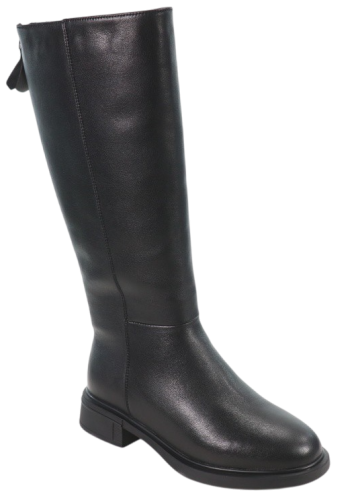 Фото Сапоги из кожи женские