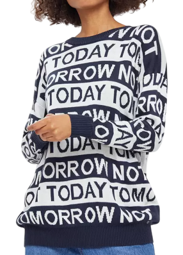 Фото Джемпер с принтом женский