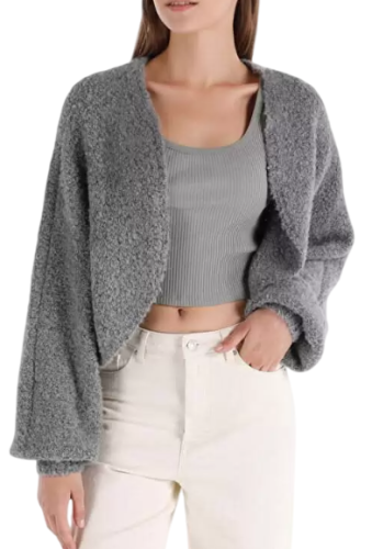 Фото Кардиган однотонный женский