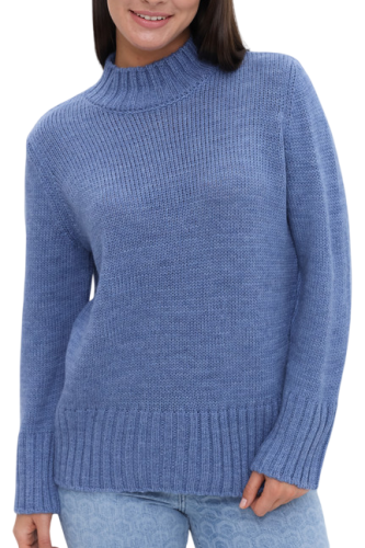 Фото Пуловер однотонный женский