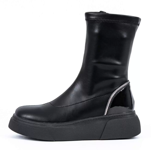 Фото Полусапоги кожаные женские