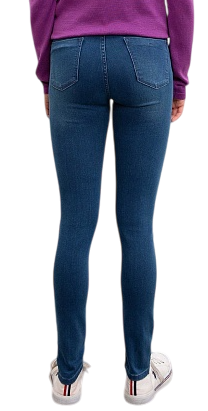 Джинсы зауженные женские / Синий / 58