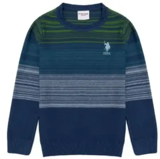 Джемпер с логотипом для мальчика / Синий / 110