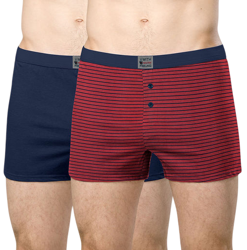 Трусы с принтом мужские / Бордовый / 52