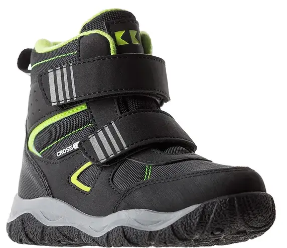 Ботинки из экокожи для мальчика / Черный / 31