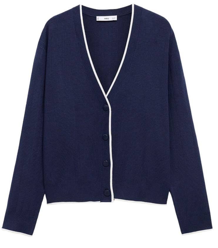 Cardigan with V-образным вырезом женский