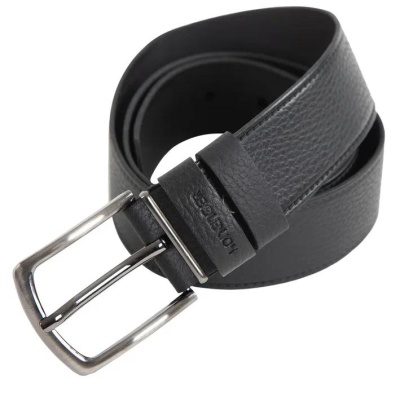 Ремень из кожи мужской / Черный / XL