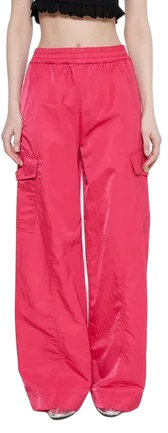 Фото Брюки широкие с карманами женские