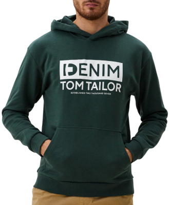 Худи с надписью мужское / Зеленый / 52