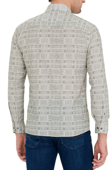 Рубашка с логотипом мужская / Хаки / 52