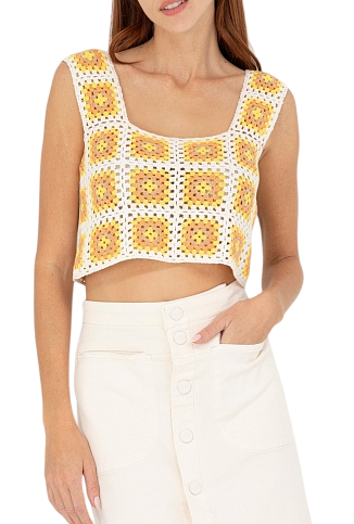 Топ с принтом женский / Бежевый / 48