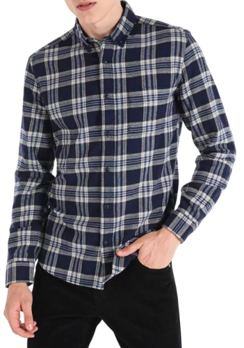 Фото Рубашка в клетку мужская