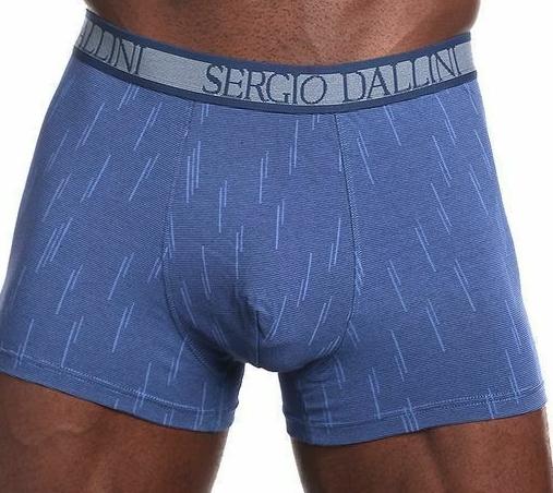 Трусы с принтом мужские / Синий / 52